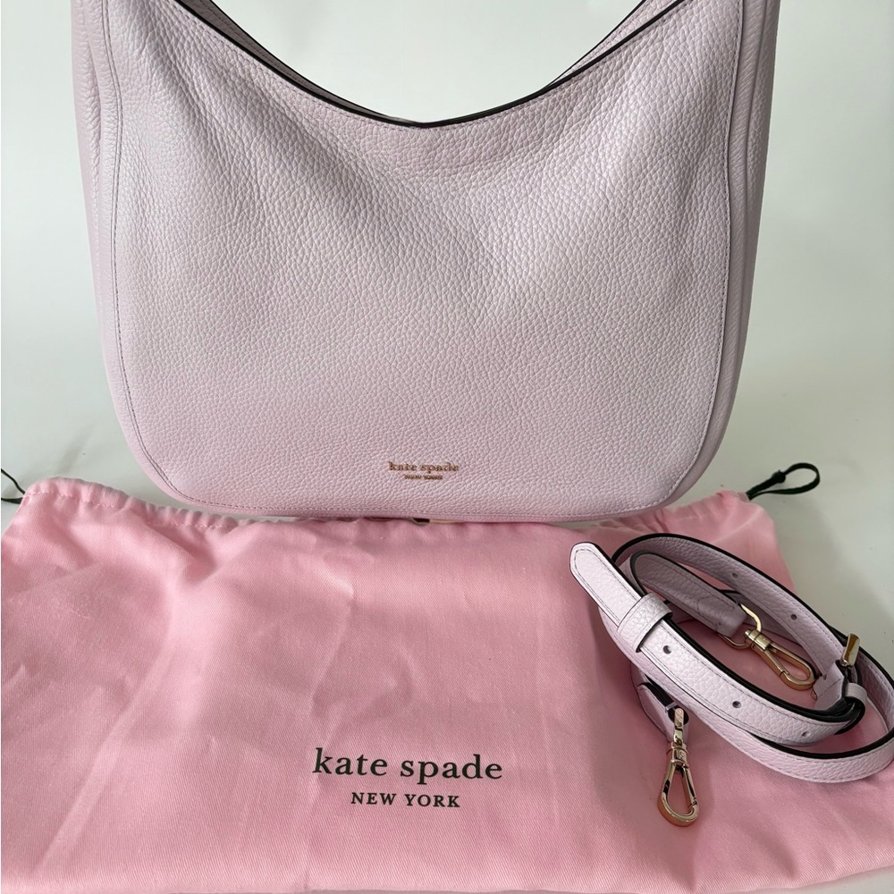 Kate Spade Shoulder/ Crossbody Bag, Neutral Pastel Color with Charm NWOT